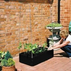 Groeibed 1 × 0,5 M Met Klimframe 7 Groeibed 1 × 0,5 M Met Klimframe -ESSCHERT DESIGN Verkoopwinkel groeibed met frame 1 x 05 m 1484056561 3 600