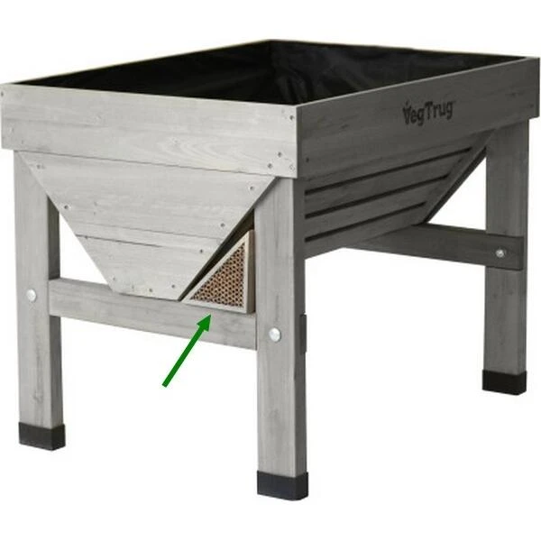 Insectenhotel BEE BAR Voor Vegtrug Grijs 1 Insectenhotel BEE BAR Voor Vegtrug Grijs