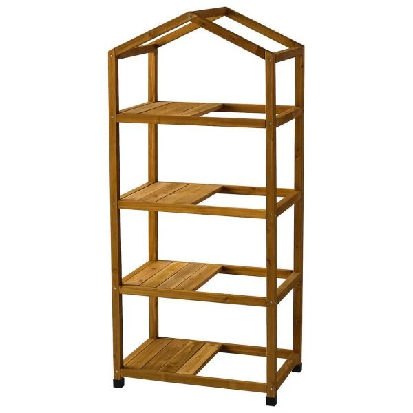 Vegtrug Kweekkas Met Houten Frame - 4 Rekken 2 Vegtrug Kweekkas Met Houten Frame - 4 Rekken - Afbeelding 2