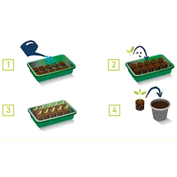 Onderschaal Voor 28 Turftabletten 2 Onderschaal Voor 28 Turftabletten - Afbeelding 2