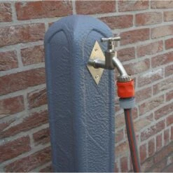 Waterzuil Met Kraan En Aansluiting - Grijs -ESSCHERT DESIGN Verkoopwinkel tuinpaal met waterkraan 1498043411 1 600