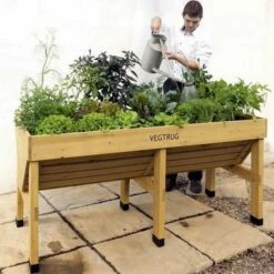Vegtrug Verhoogde Kweektafel - 180 × 76 × 80 Cm -ESSCHERT DESIGN Verkoopwinkel vegtrug 180 cm 1484054920 3 600