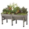 Vegtrug Verhoogde Kweektafel Grijs - 180 × 76 × 80 Cm -ESSCHERT DESIGN Verkoopwinkel vegtrug grijs 180 cm 1517221956 2 600