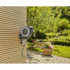 Wandslangenbox GARDENA RollUp Wit - S - 15 M -ESSCHERT DESIGN Verkoopwinkel wandslangbox rollup s gardena 1617258486 4 600